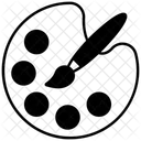 Paleta De Colores Pintura Artista Icono