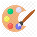 Paleta De Colores Paleta De Pintura Acuarelas Icono