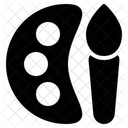 Paleta De Pintura Arte Pincel Colores Icono