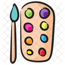 Paleta De Cores Cores Artisticas Desenho Ícone