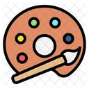 Paleta De Colores Pintura Paleta Icono