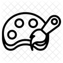 Paleta De Pintura Paleta De Colores Pintura Icono