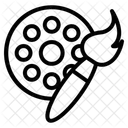 Paleta De Pintura Paleta De Colores Pintura Icono