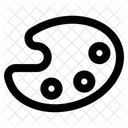 Paleta De Colores Pintura Paleta Icono