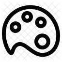 Paleta De Colores Pintura Paleta Icono