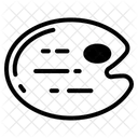 Paleta De Pintura Paleta De Colores Pintura Icono