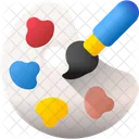 Paleta De Pintura Paleta De Colores Pintura Icono