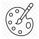 Paleta De Pintura Paleta De Colores Pintura Icono