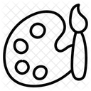 Paleta De Colores Paleta De Pintura Paleta De Arte Icono