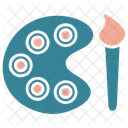 Paleta De Colores Pintura Paleta Icono