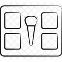 Paleta de sombras de ojos  Icono
