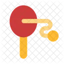 Paleta Pelota Simple Icono