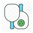 Pickleball Paletas Raqueta Icono