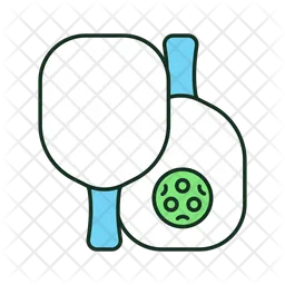 Paletas de pickleball  Icono