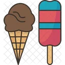 Paletas Heladas Helado Crema Icono