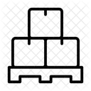 Paletten Lagerung Stapelung Symbol