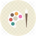 Palette Brush Paint Icon