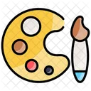 Palette And Paintbrush Icon