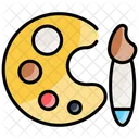 Palette And Paintbrush Icon