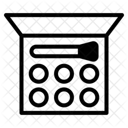 Palette de fards à paupières  Icône