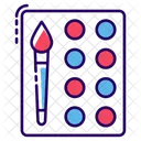 Palette De Peinture Palette De Couleurs Outil De Peinture Icône