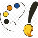 Palette Pinsel Farbe Symbol