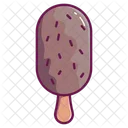 Palito de helado de chocolate  Icono