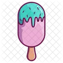 Palito De Helado De Fresa  Icono