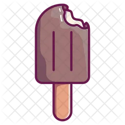 Bocado de palito de helado  Icono