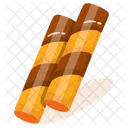 Palitos De Gofre Dulces Dulces Icono