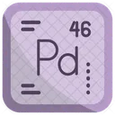 Palladium Chemistry Periodic Table Icon