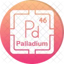 Palladium Preodic Table Preodic Elements 아이콘