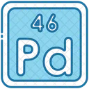 Palladium Periodic Table Chemists Icon