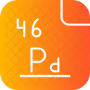 Palladium Periodic Table Chemistry Icon