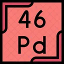Palladium Periodic Table Chemistry Icon