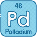 Palladium Chemistry Periodic Table Icon