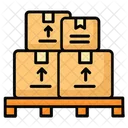 Pallet Cargo Boxes Icon