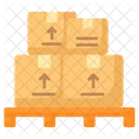 Pallet Cargo Boxes Icon