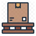 Pallet Cardboard Box Icon