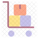 Pallet truck with parcels  Icon