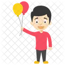 Cartone animato di ragazzo palloncino  Icon