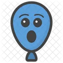 Palloncino Stupito Faccia Da Palloncino Emoticon Icon