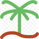 Palm Tree Sunrise Icon