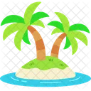 Palm Tree Green Icon