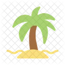 Palm Tree Beach Icon