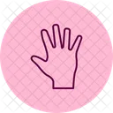 Palm Hand Pentaglow Icon