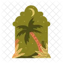Ramadhan Background Palm Hand Icon