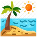 Palm Islands Island Beach Icon
