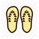 Palm Leaf Sandal Palm Craft Footwear Icon