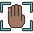 Palm Scanning Palm Recognition Icon